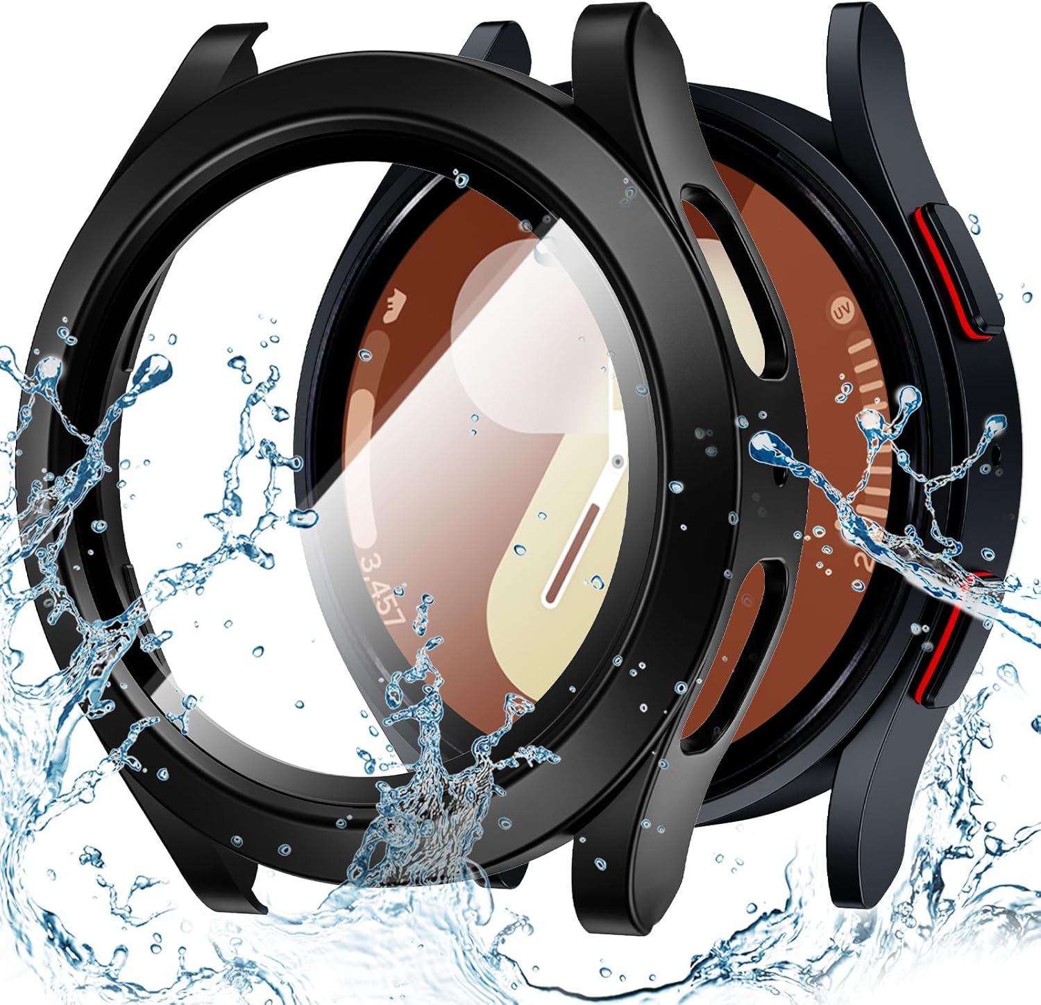 Goton Waterproof Case, Special Case with Tempered Glass for Galaxy Watch 7 Scree...
