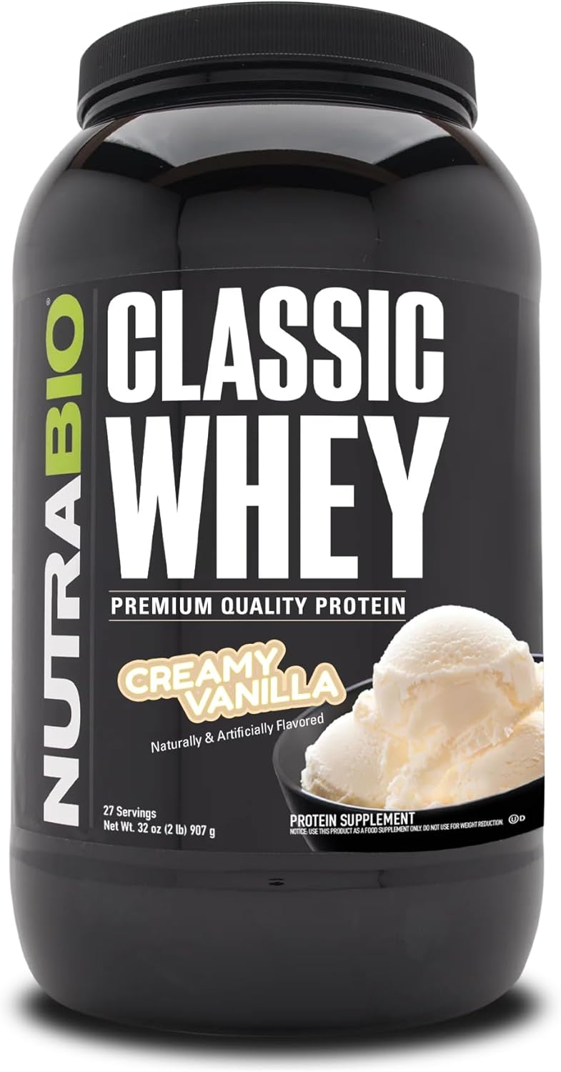 NutraBio Classic Whey Protein Powder- 25G of Protein Per Scoop - Full-Spectrum A...