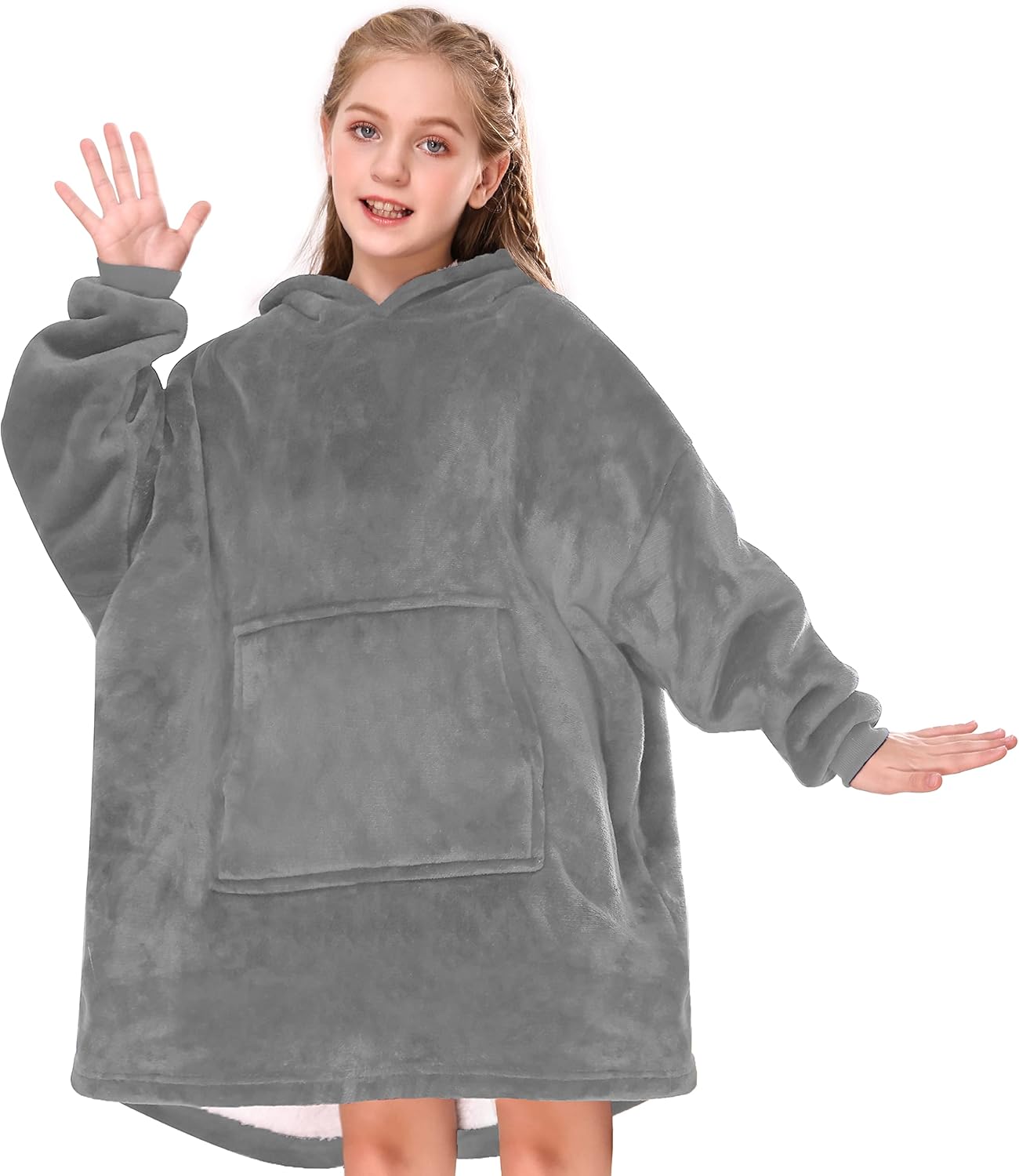 Gentlewarm Blanket Hoodie for Kids, Oversized Blanket Hoodie for Girls Boys, Wea...