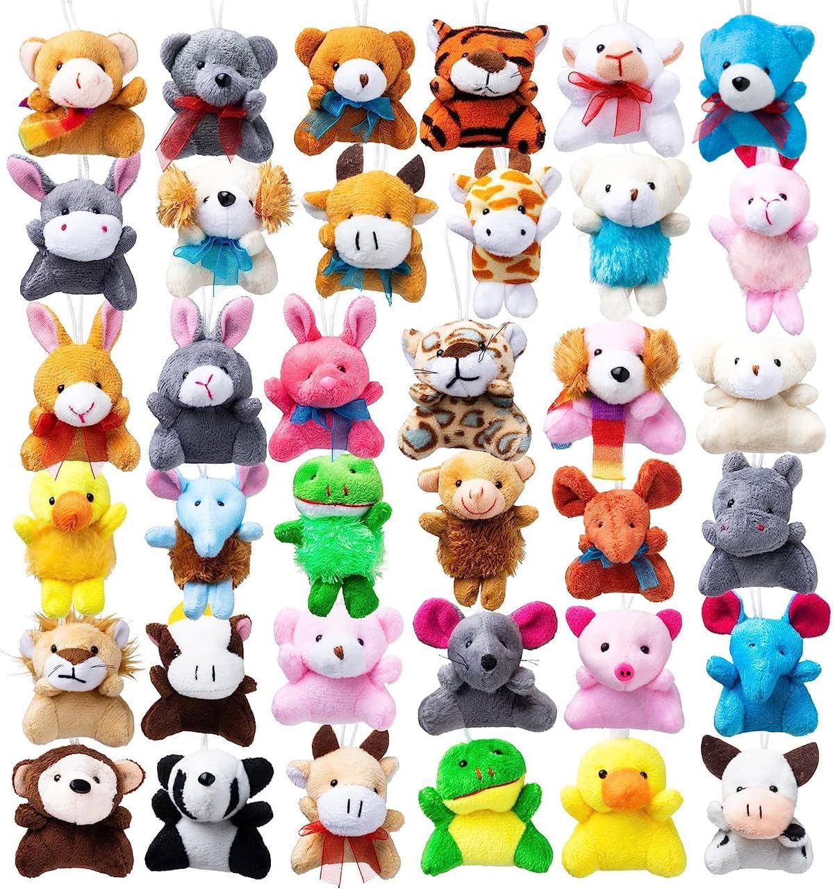 JOYIN 12 Pack Random Mini Animal Plush Toy Assortment (12 Units 3" Each),Bulk St...