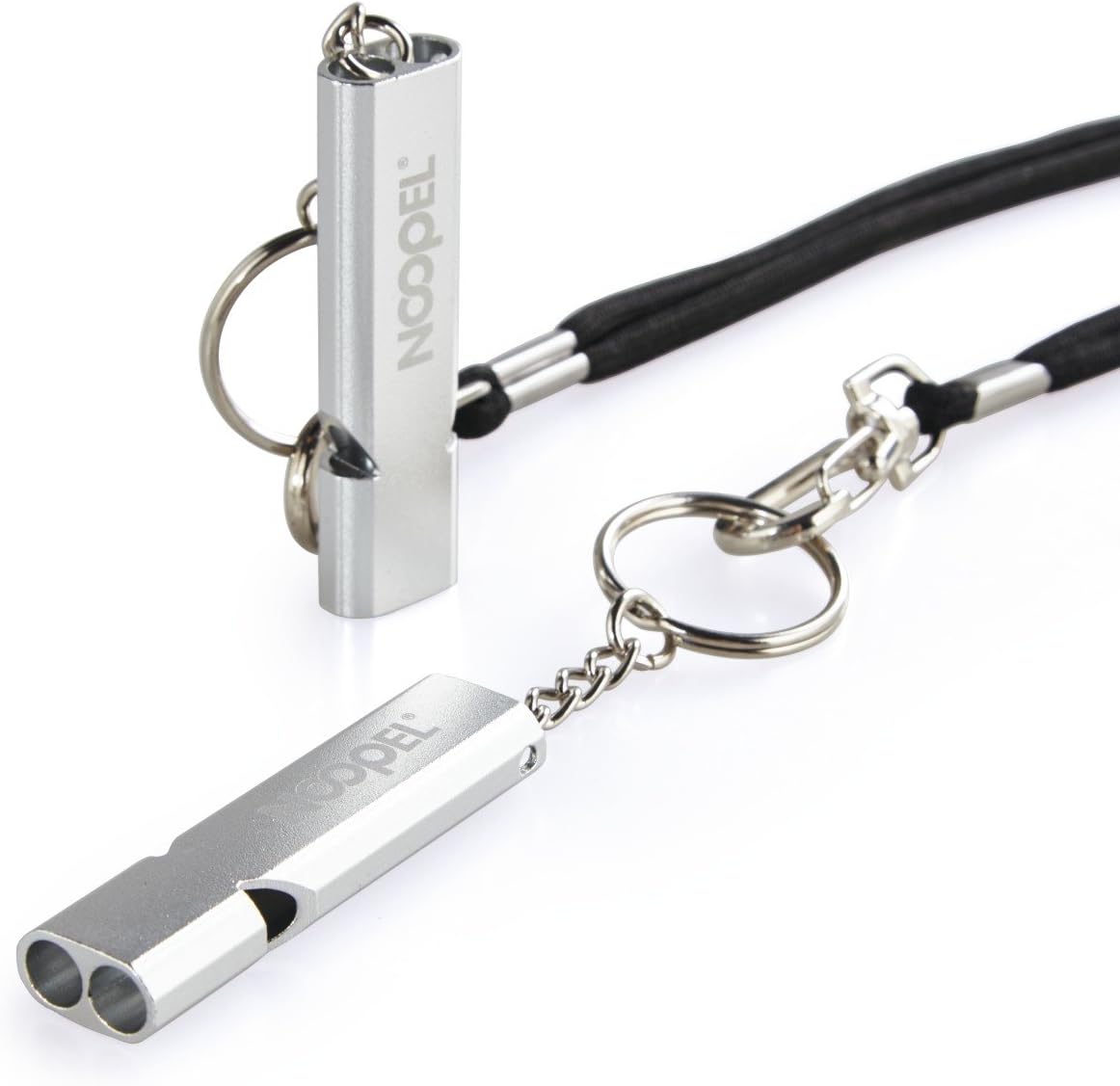 Noopel Emergency Whistles Lifeguard Safety Whistle with Lanyard and Keychain for...