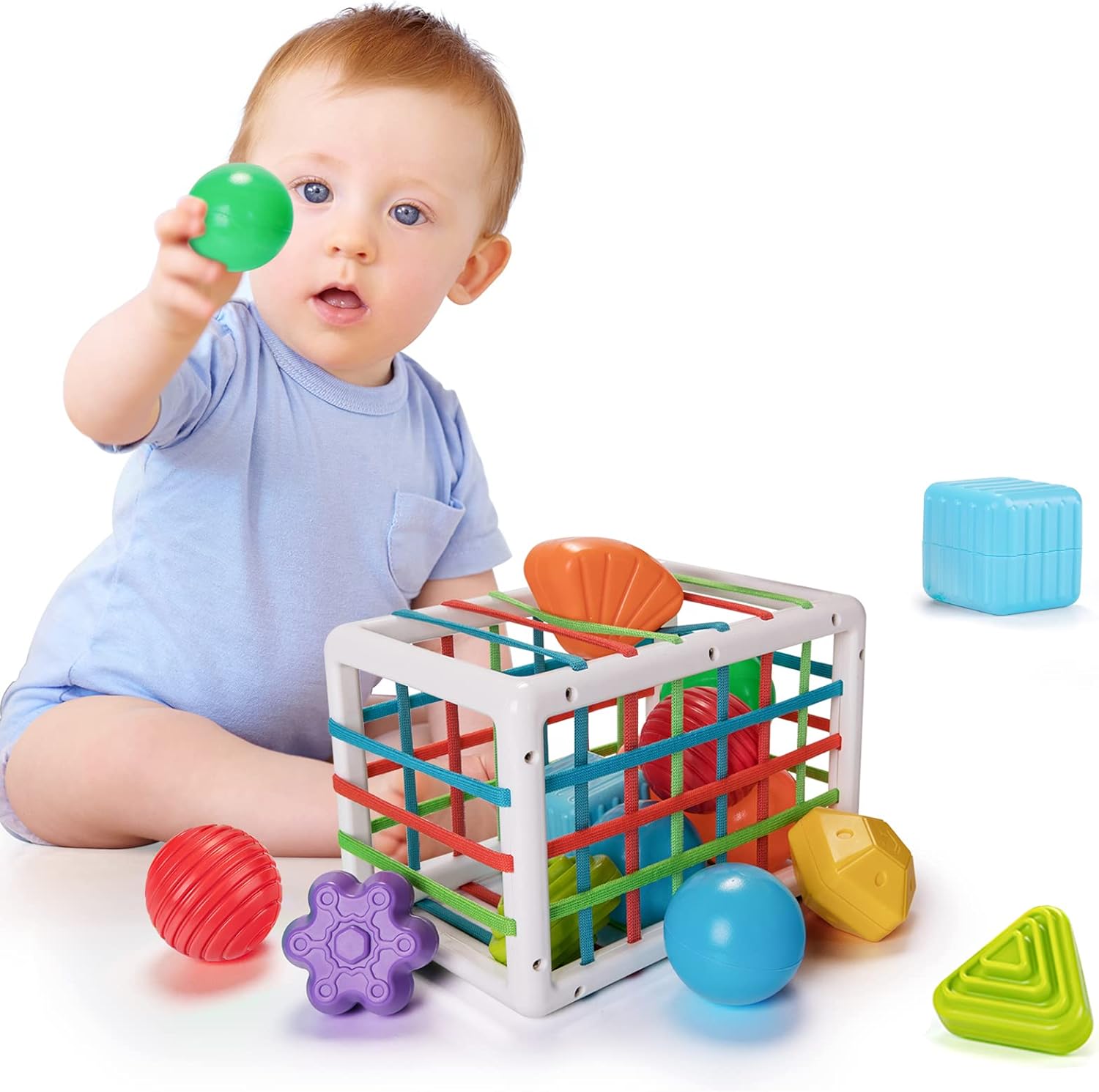 LZDMY Baby Toys for 6 9 12 18 Months, Babies Sensory Toy Activity Cube, Montesso...