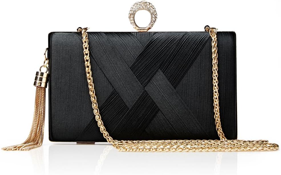 BABEYOND Clutch Purses for Women - Evening Bag Tassel Pendant Clutch for Bride P...