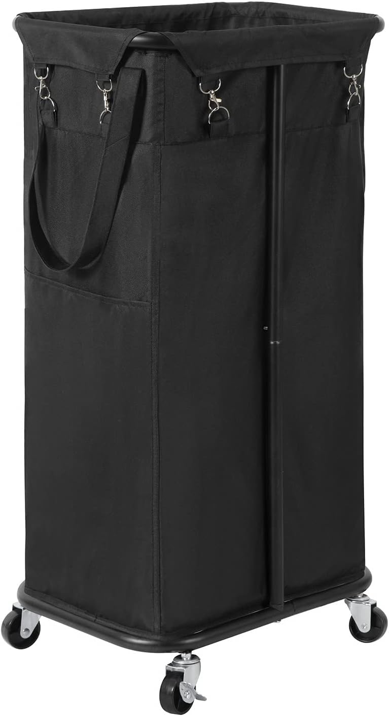 WOWLIVE 100L Rolling Laundry Hamper with Wheels Large Laundry Basket Organizer L...