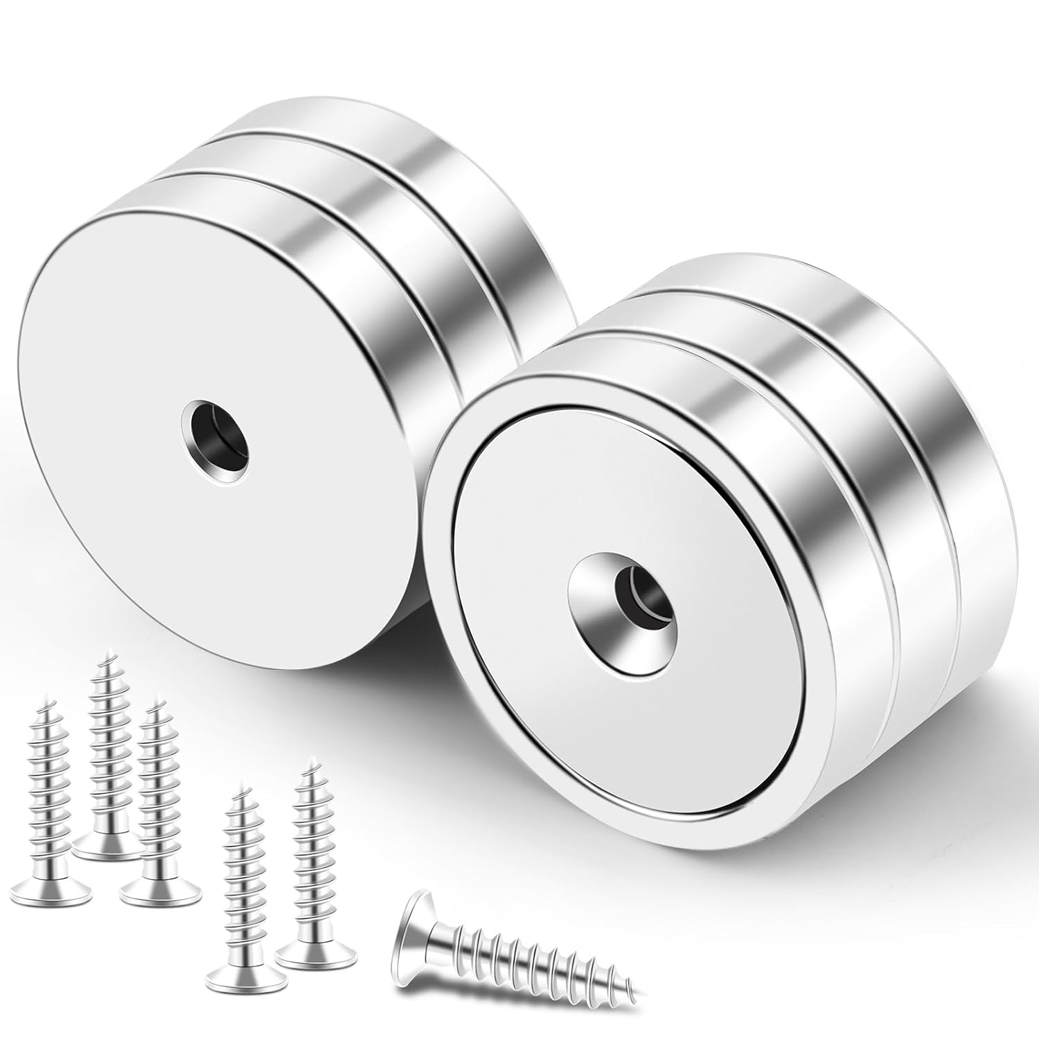LOVIMAG Strong Magnets,150lb+ Waterproof Strong Neodymium Cup Magnets with Screw...