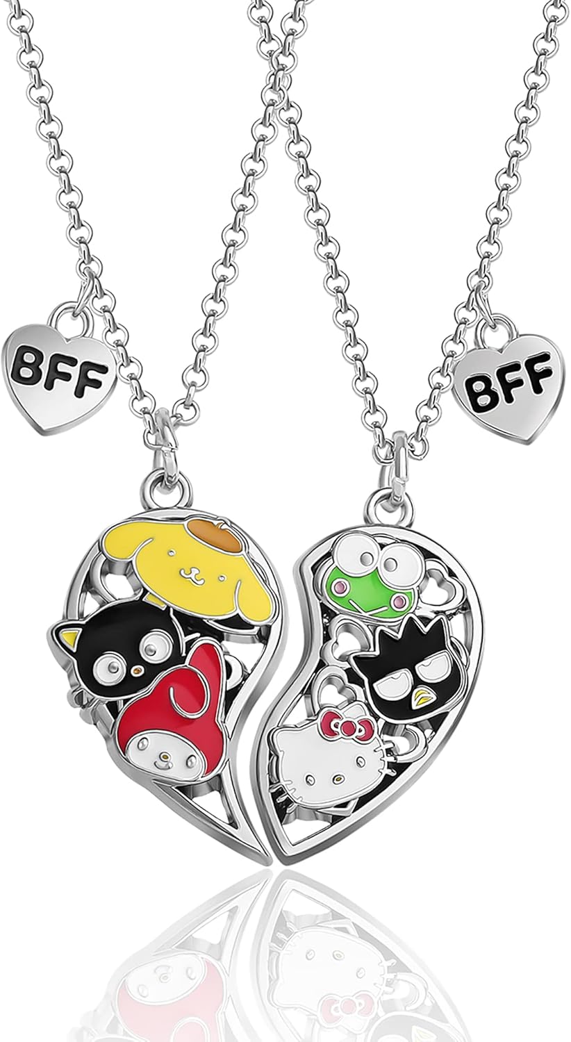 Hello Kitty and Friends BFF Necklace for 2-16"+3" Fashion Jewelry Friendship Nec...