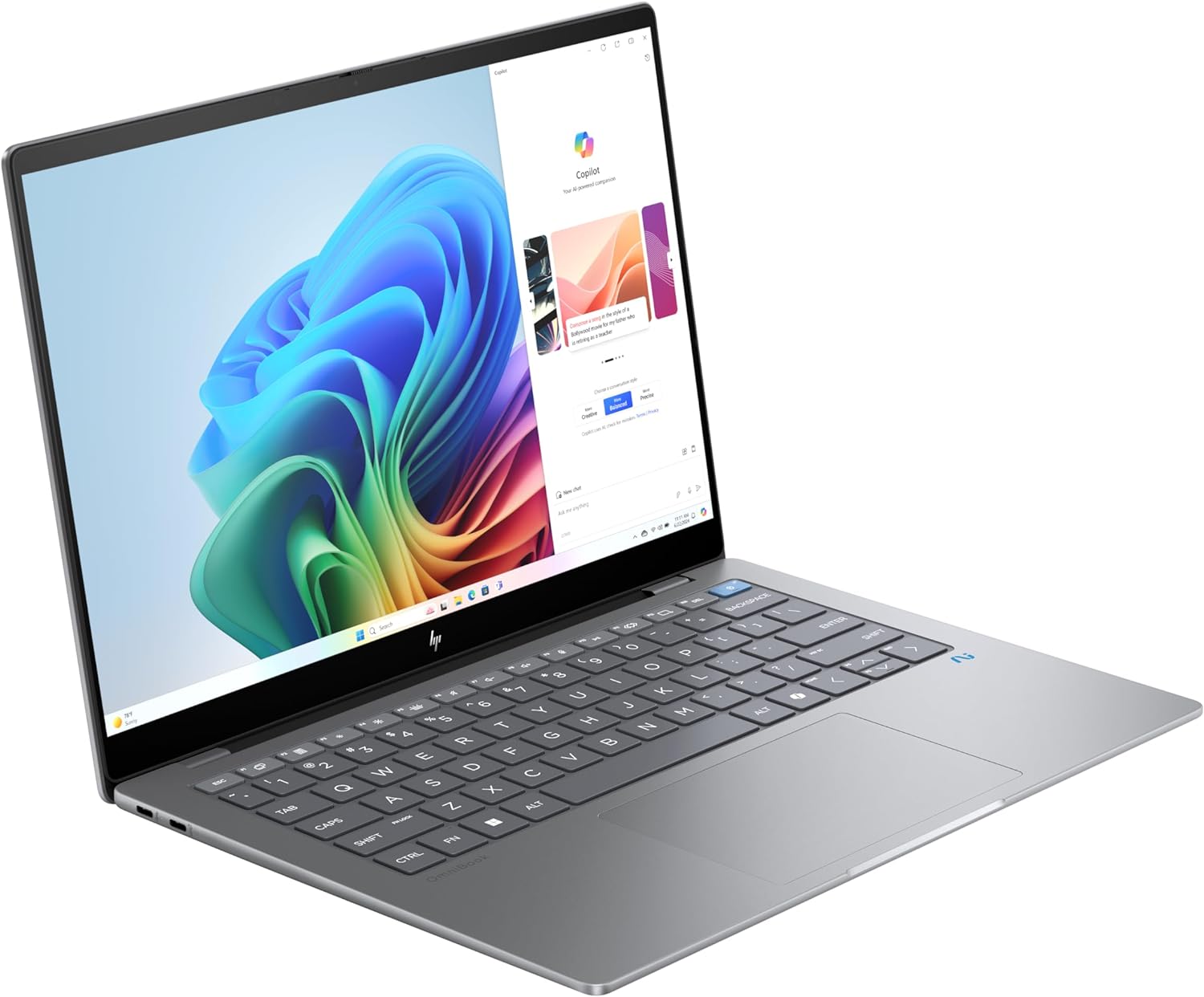 HP OmniBook X 14'' AI PC | Copilot+ PC | Qualcomm Snapdragon® X Elite | 45 TOPS...