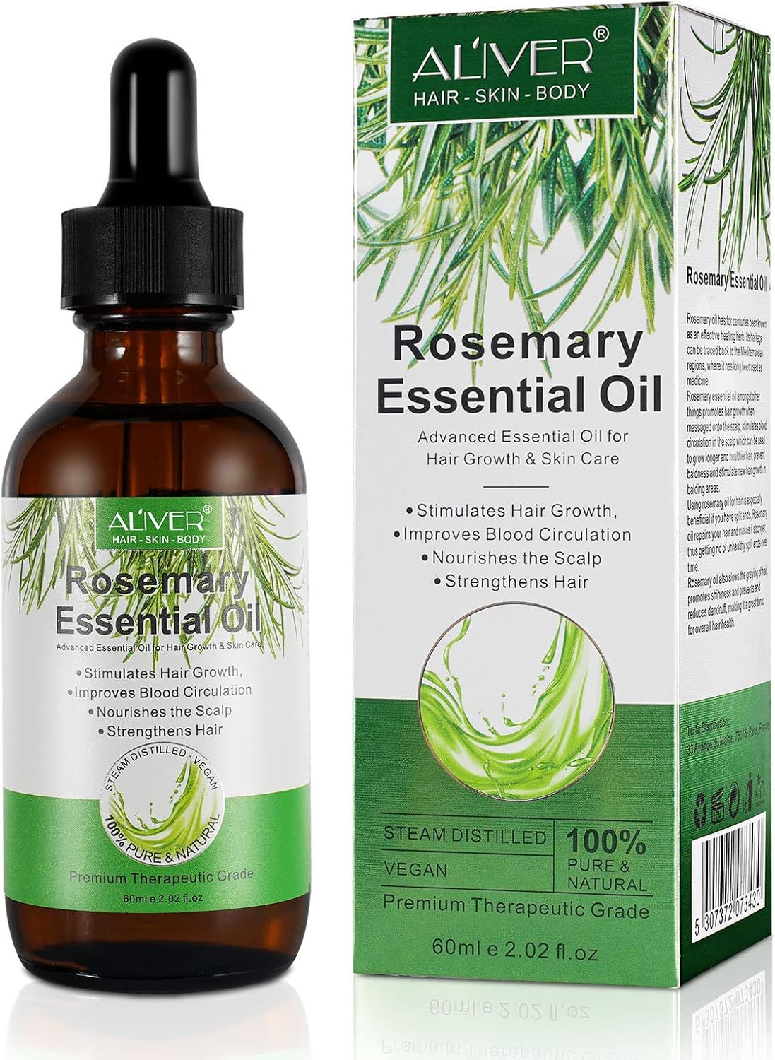 Rosemary Oil for Hair Growth,Skin & Hair Care, Hair Strengthening Oil for Fuller...
