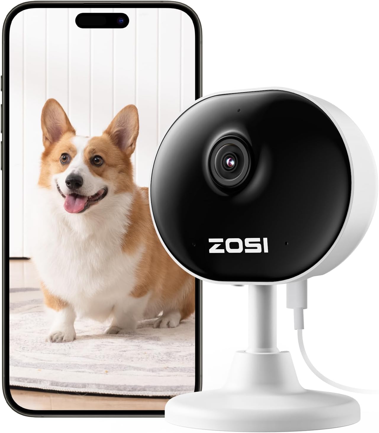 ZOSI Indoor WiFi Camera,1080P Home Mini CCTV Dome Camera, House Security Camera...