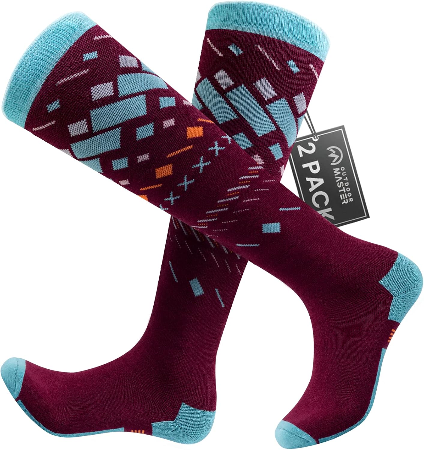 OutdoorMaster Unisex Ski Socks, Premium Skiing Socks for Men, Innovative and Com...