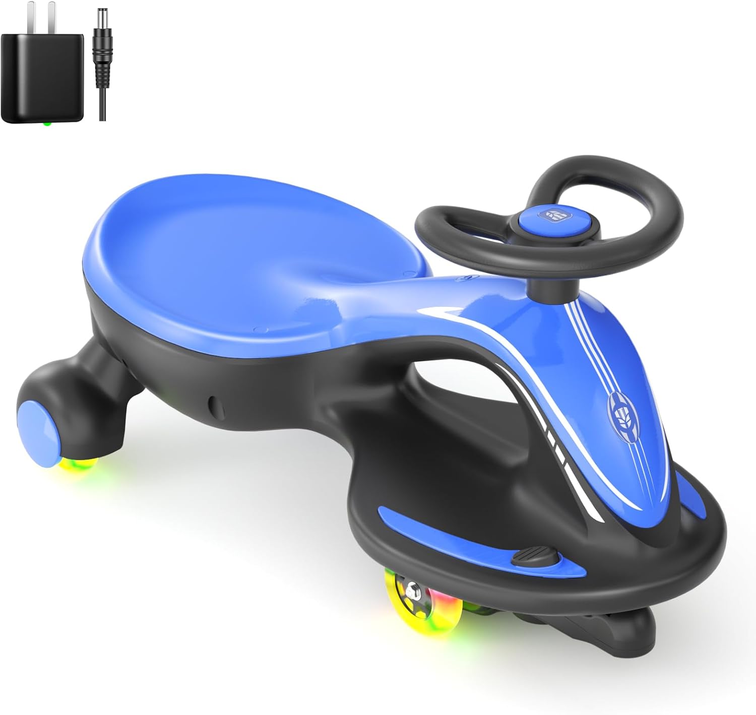 XJD Electric Wiggle Car Ride On Toy, 2 in 1 Wiggle Car Rechargeable Battery with...