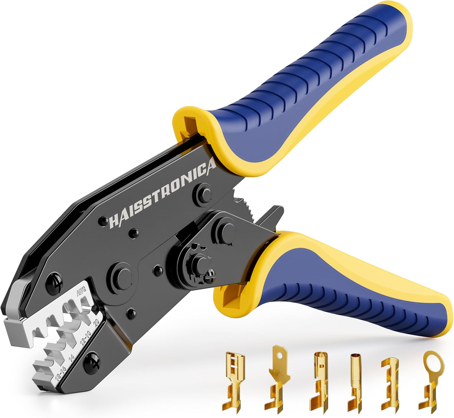 Haisstronica Crimping Tool for Non-Insulated Open Barrel Terminals Receptacles,A...