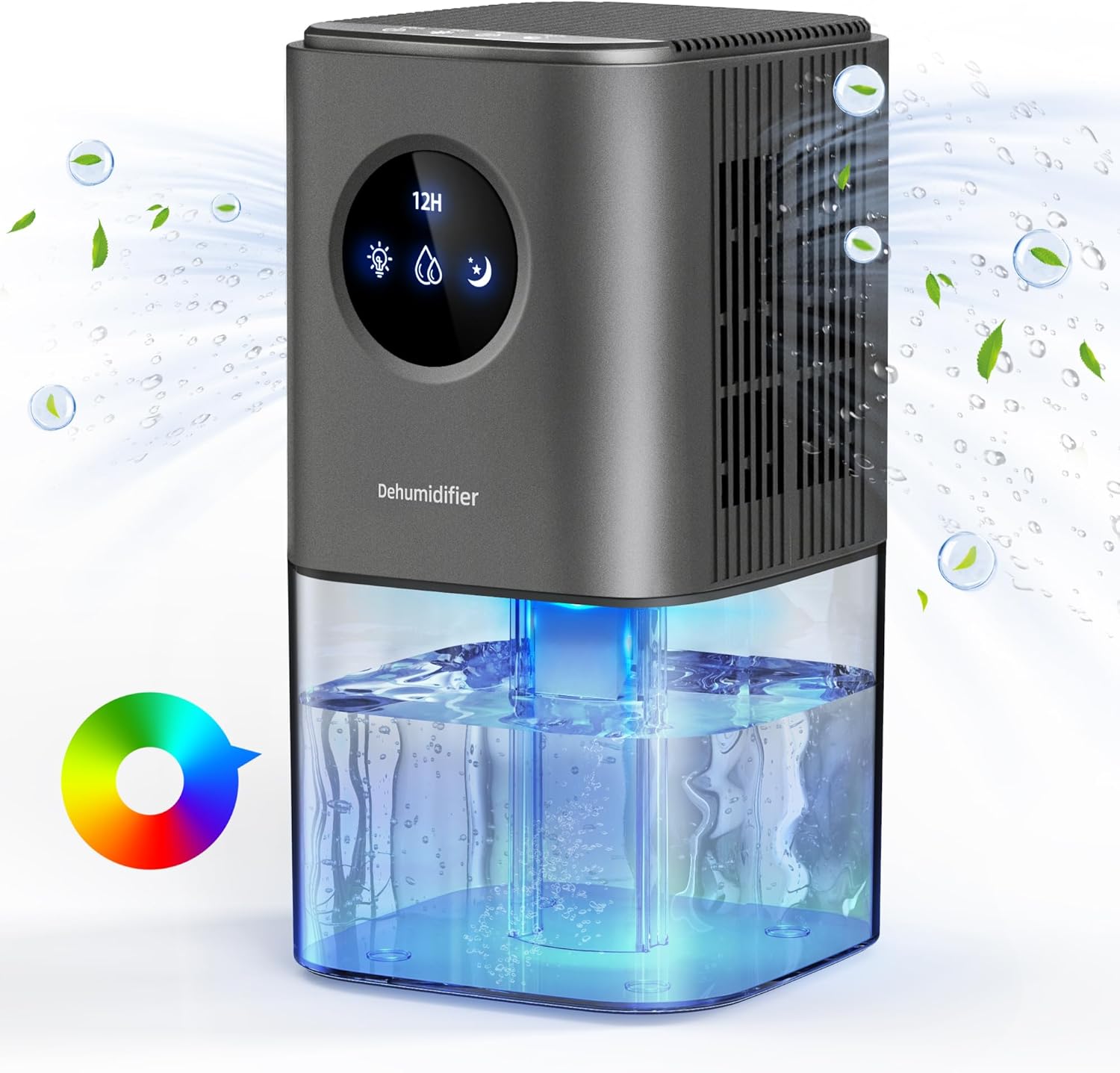 Dehumidifier for Home, 1700ML Dehumidifier for Bedroom, Bathroom, Wardrobe, Cara...