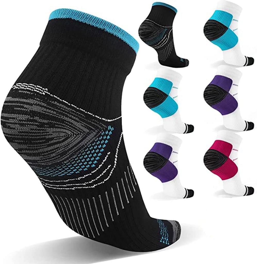 Gcbiger Compression Socks for Men & Women(7 Pairs) Plantar Fasciitis Socks for P...