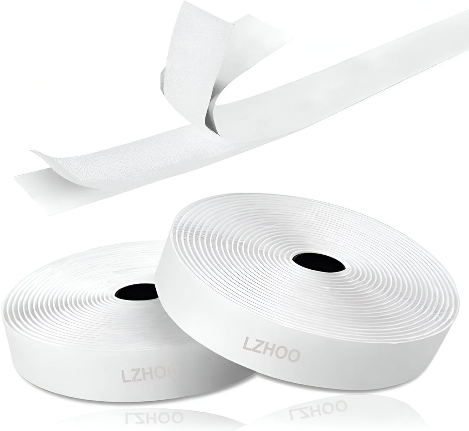 LZHOO™ 16.4FT X 2CM - Double Sided Hook and Loop Tape, Self Adhesive Tape, Stron...