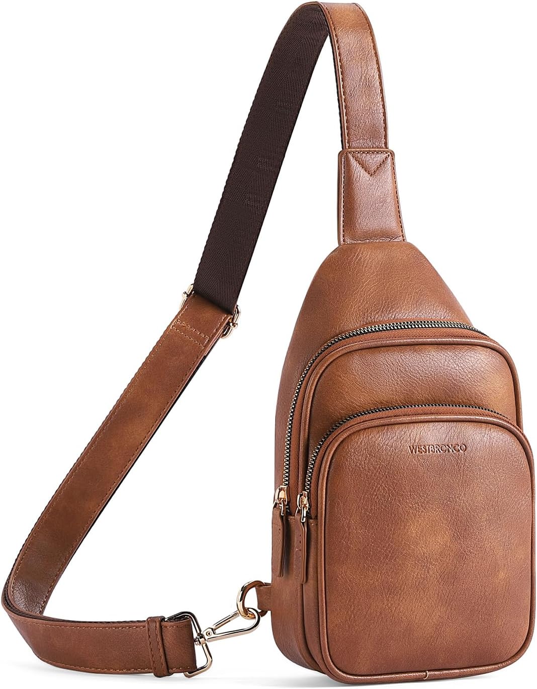 WESTBRONCO Sling Bag for Women Small Nylon Fanny Pack Lightweight Large-capacity...