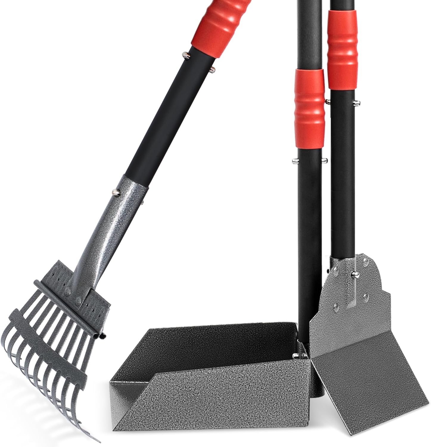 Heeyoo Dog Pooper Scooper, Dog Poop Tray and Rake Set, Pet Waste Removal Scoop w...