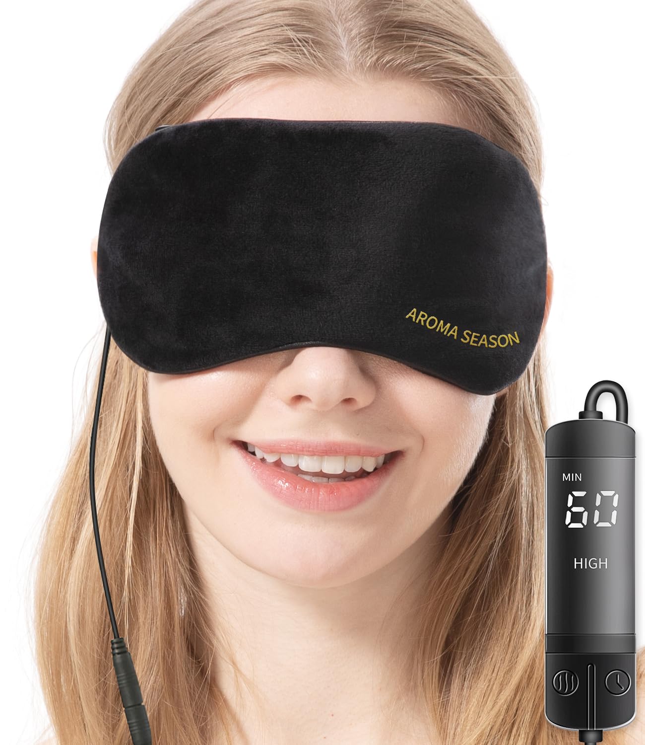 Aroma Season Heated Eye Mask, Warm Eye Compress for Dry Eyes MGD Stye Blephartit...