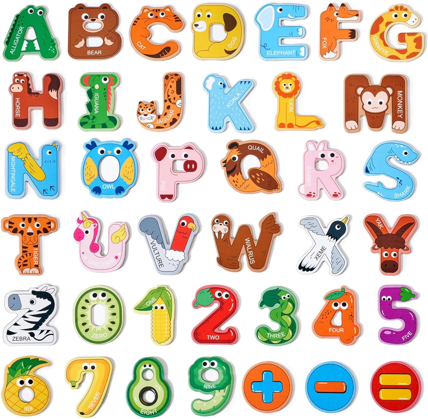 Magnetic Letters and Numbers Fridge Magnets, 26 Uppercase Letters 0-9 Numbers, A...