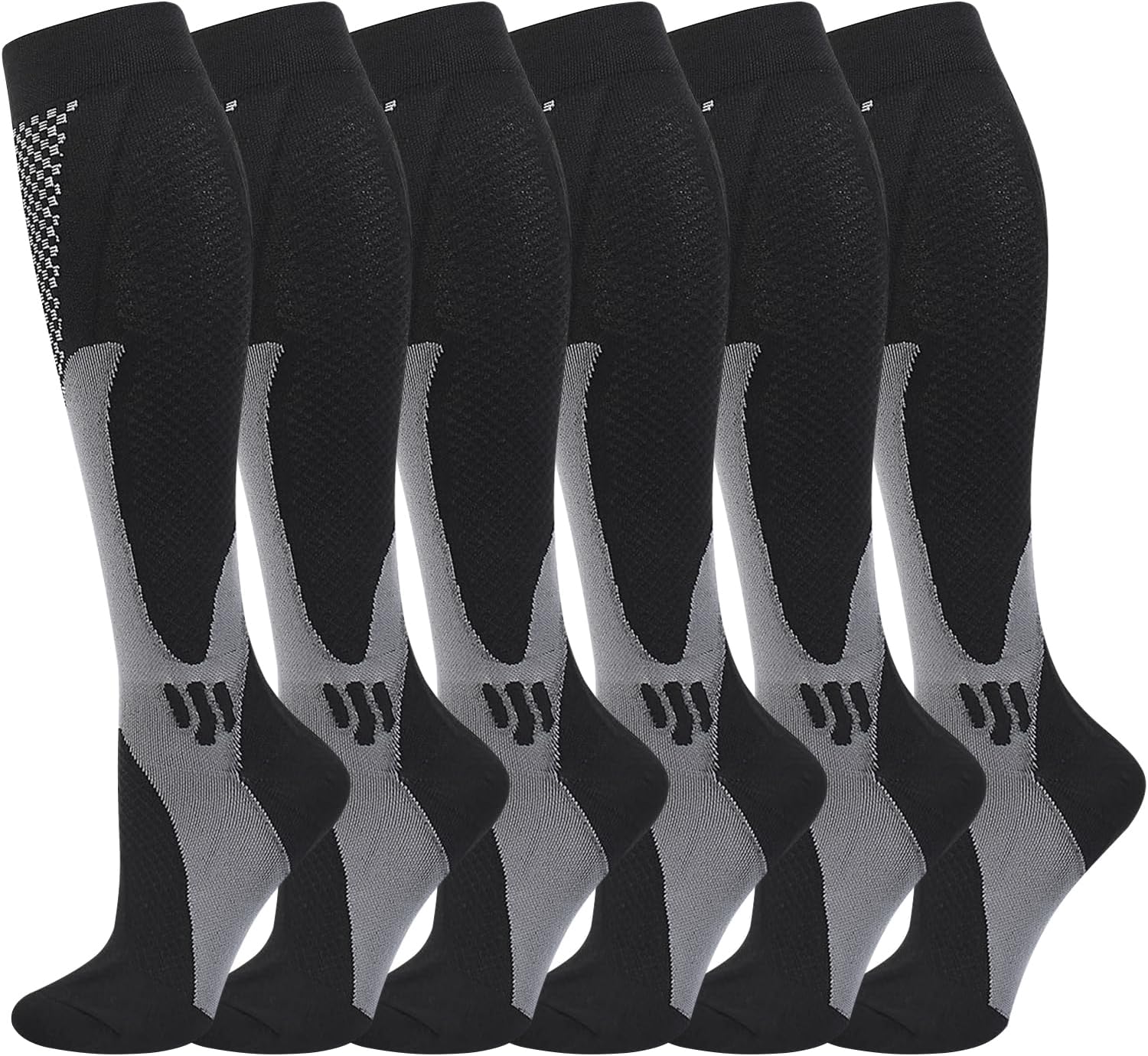 Gcbiger Compression Socks (3 Pairs) for Men Circulation 20-30 mmhg Medical Compr...