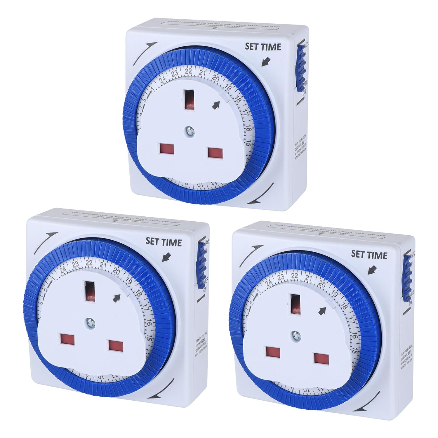 Timer Socket Switch, 24 Hour Segment Timer Light Switch,Plug-in Timer Controller...