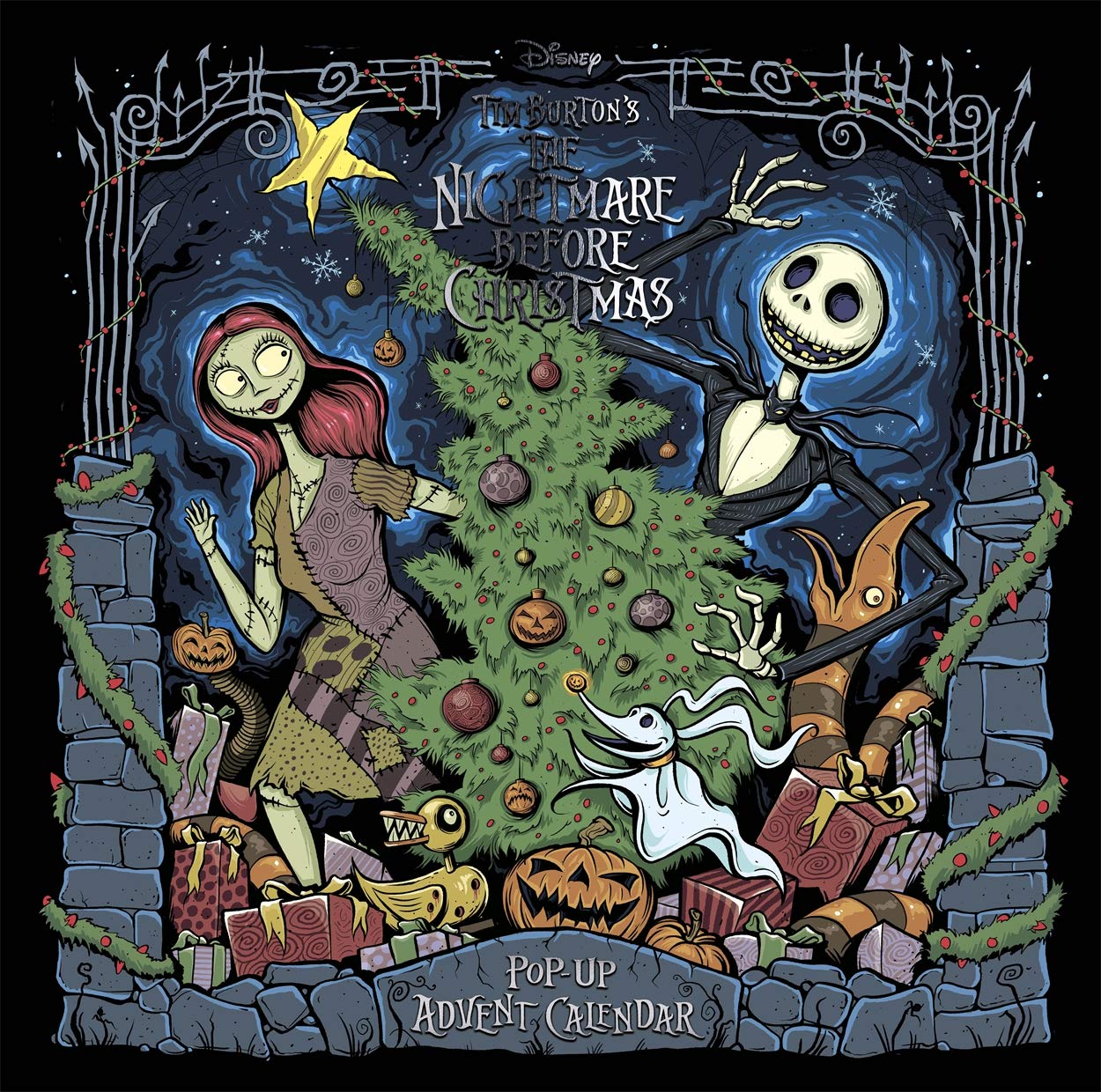 Disney Tim Burton's The Nightmare Before Christmas Pop-Up Book and Advent Calend...
