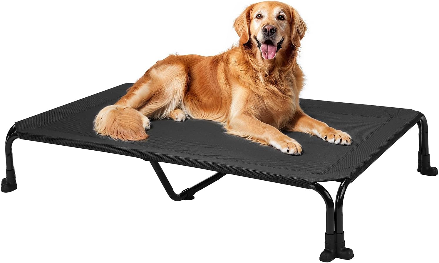 Veehoo Elevated Dog Bed, Cooling Raised Dog Bed, Outdoor Dog Bed Easy Assembly w...