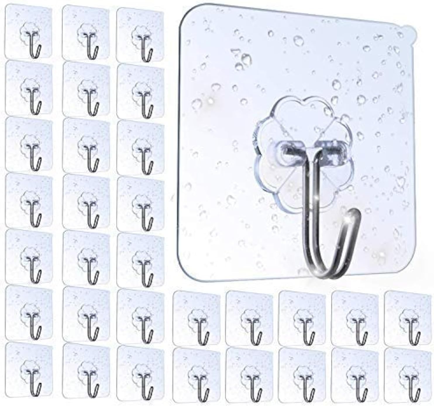 AOMEES Adhesive Hooks (32 Pack)