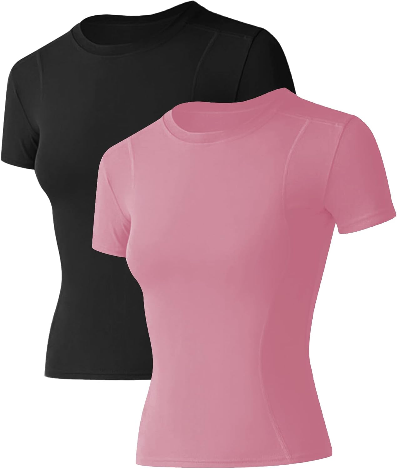 IECCP Women's Seamless Workout Shirts Short Sleeve Breathable Stretchy Athletic...