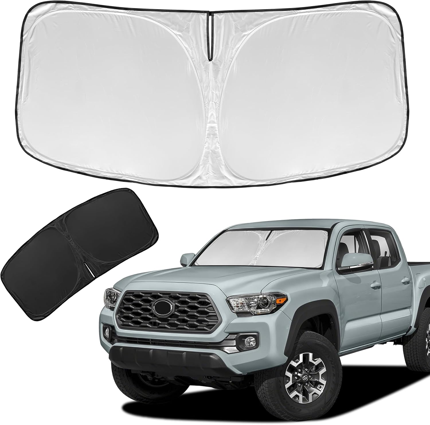 for Toyota Tacoma 2016-2023 2024 Sun Shade Sunshade Windshield Cover - 4 Layers...