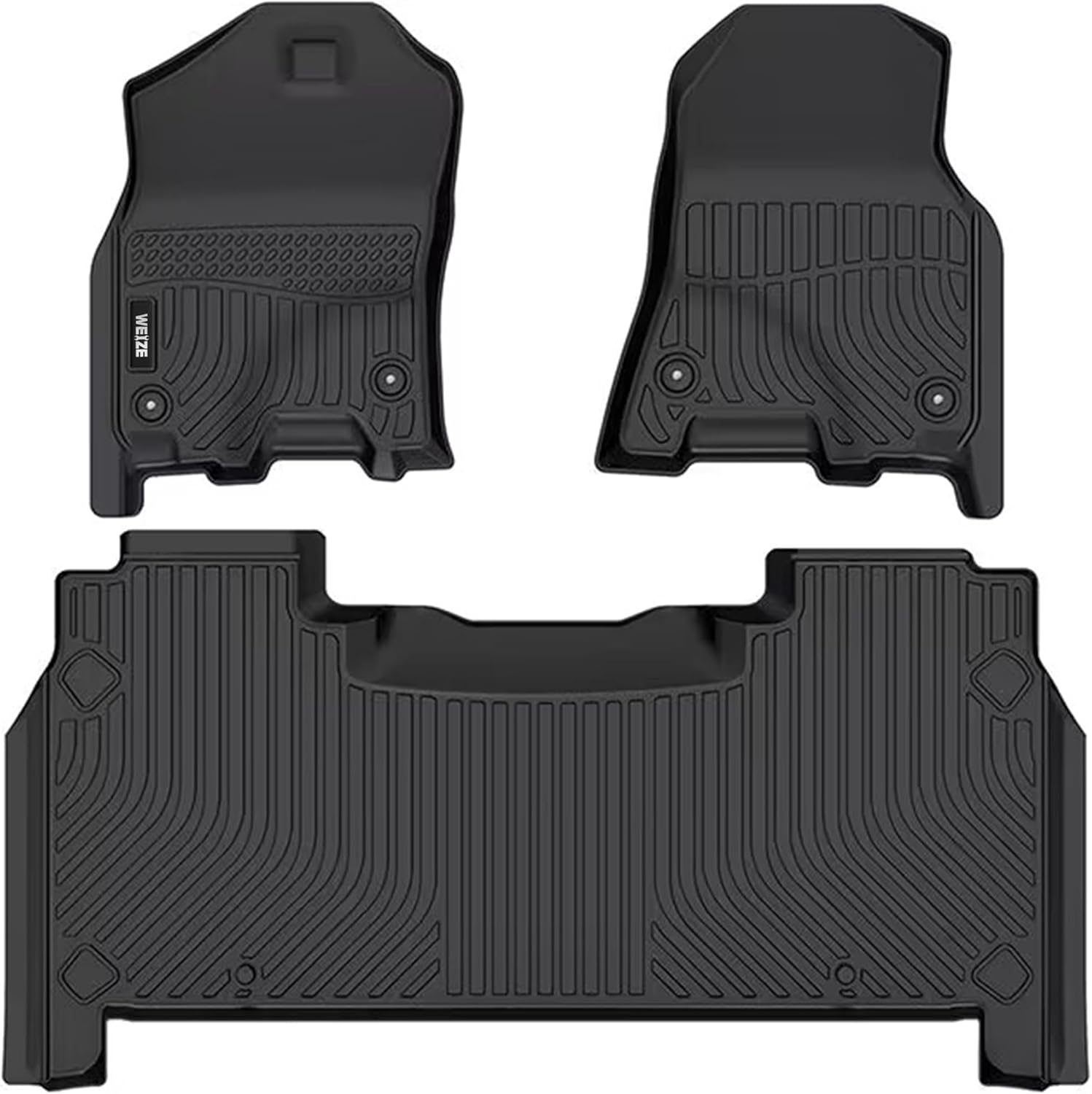 Weize Floor mats & Cargo Liners for Dodge Ram 1500 Crew Cab 2019-2024 New Body (...
