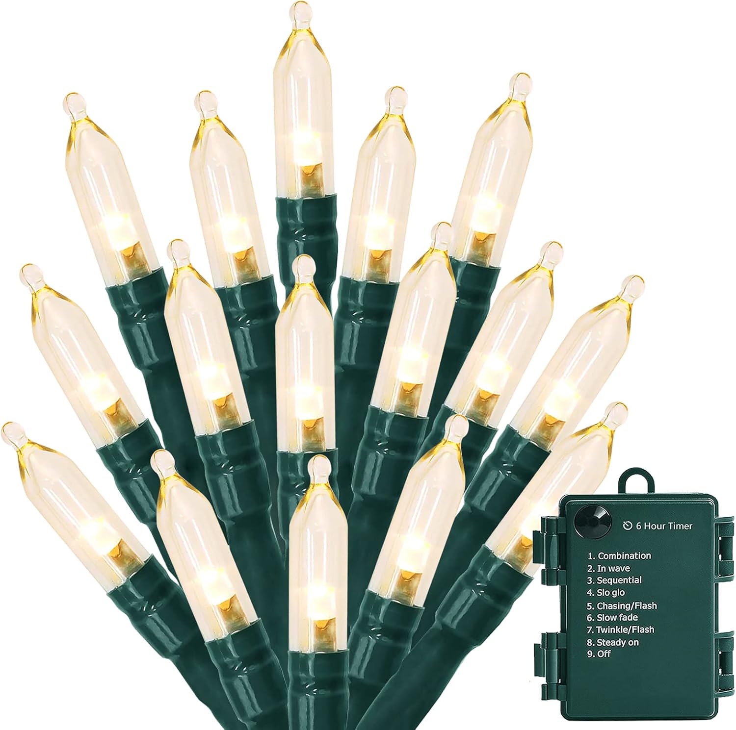 MASHANG Christmas Lights - Battery Operated String Lights 50 LED Xms Mini Lights...
