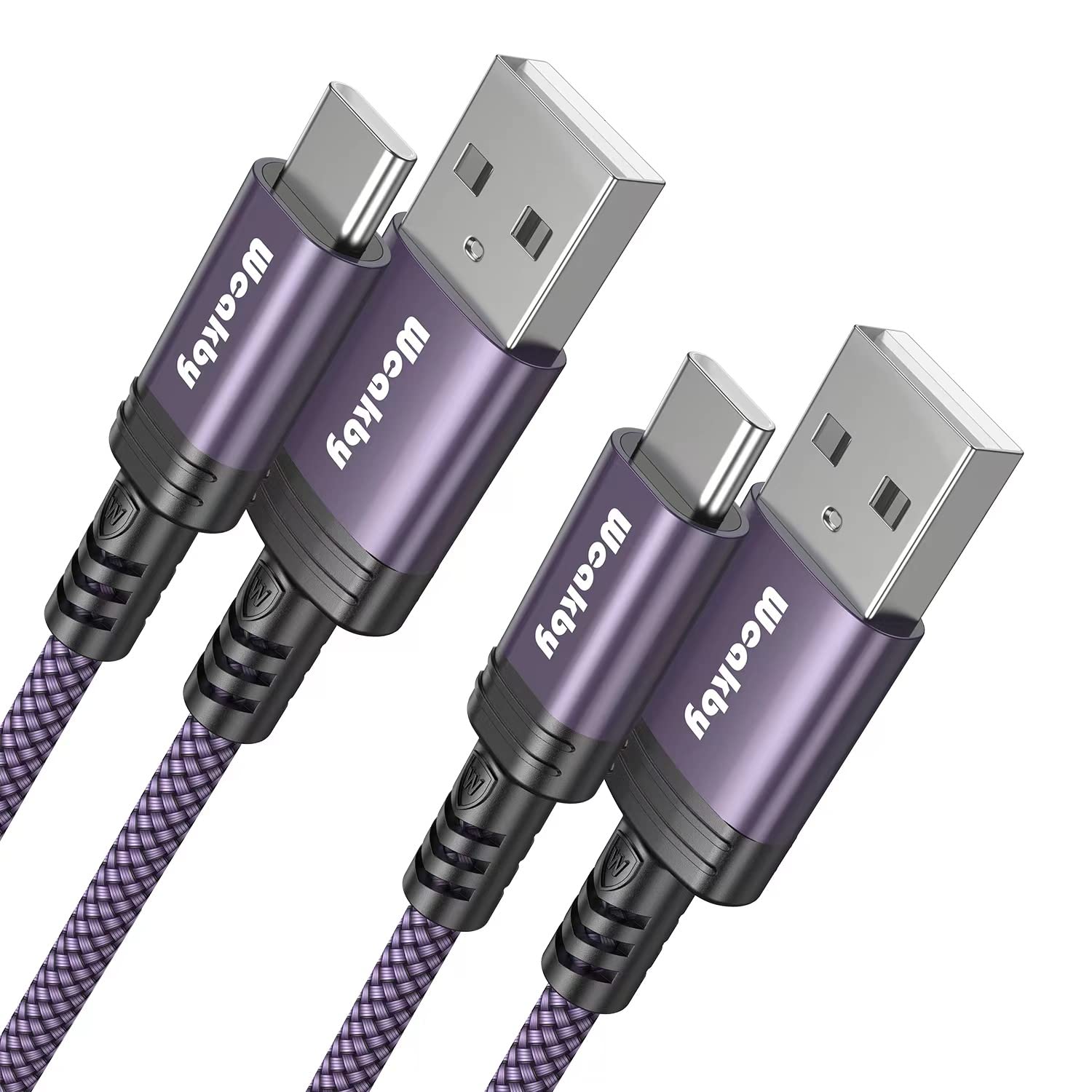 USB-C to USB A Cable 3.1A Fast Charging [2-Pack 6.6ft], USB Type C Charger Cord...