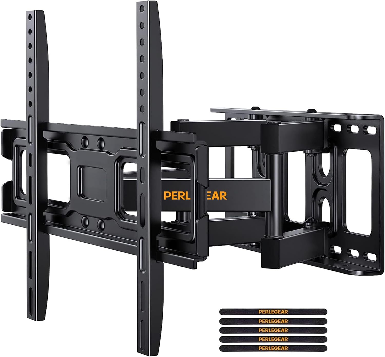 Perlegear TV Wall Mount Bracket Full Motion for 26-65 Inch LED, LCD, OLED Flat C...
