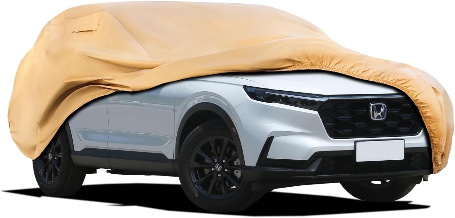 Heavy Duty Outdoor Car Cover Custom Fit for CRV, Windproof All Weather Waterproo...