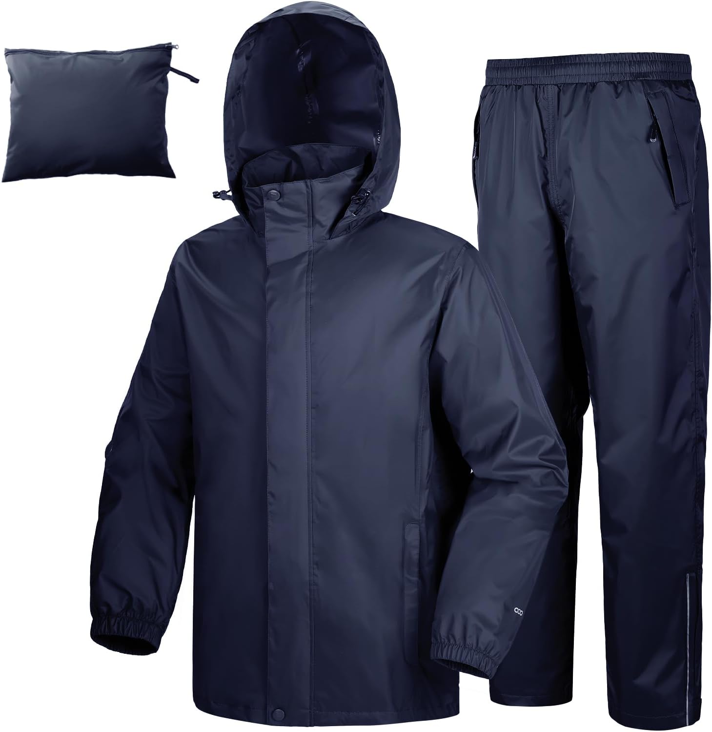 33,000ft Men's Rain Suit Packable Waterproof Lightweight Rain Gear for Golf Hiki...