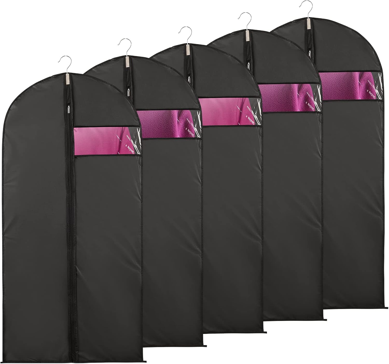 Niviy Suit Bags Garment Covers Moth Proof Clothes Covers Translucent Suit Protec...