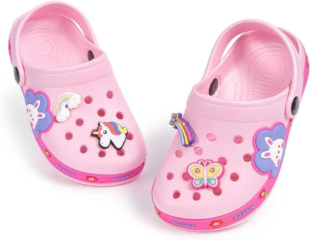 Miamooi Toddler Clogs, Special Kids Non-Slip Water Clogs with Cute Cartoon Desig...