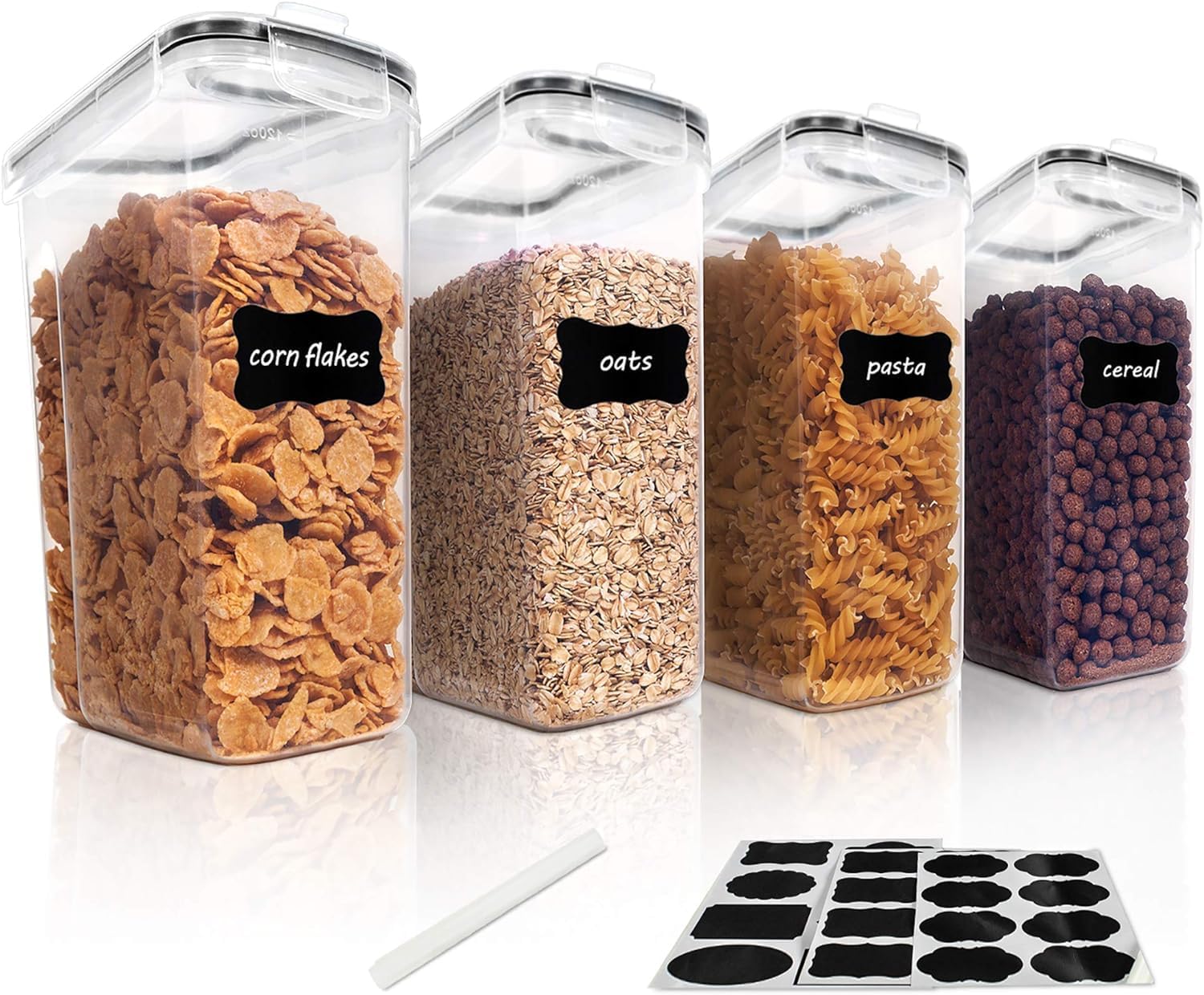 Vtopmart 4L Large Cereal Containers for Storage,Ai...
