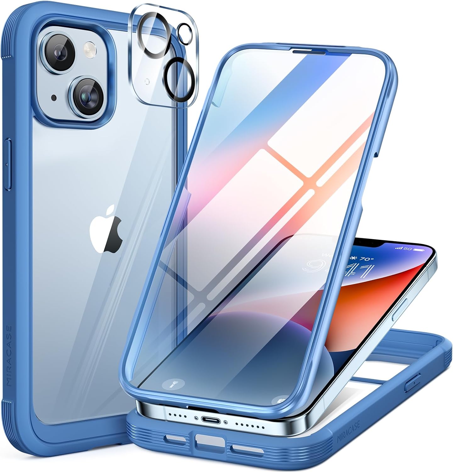 Miracase Glass Series Designed for iPhone 14 Case...