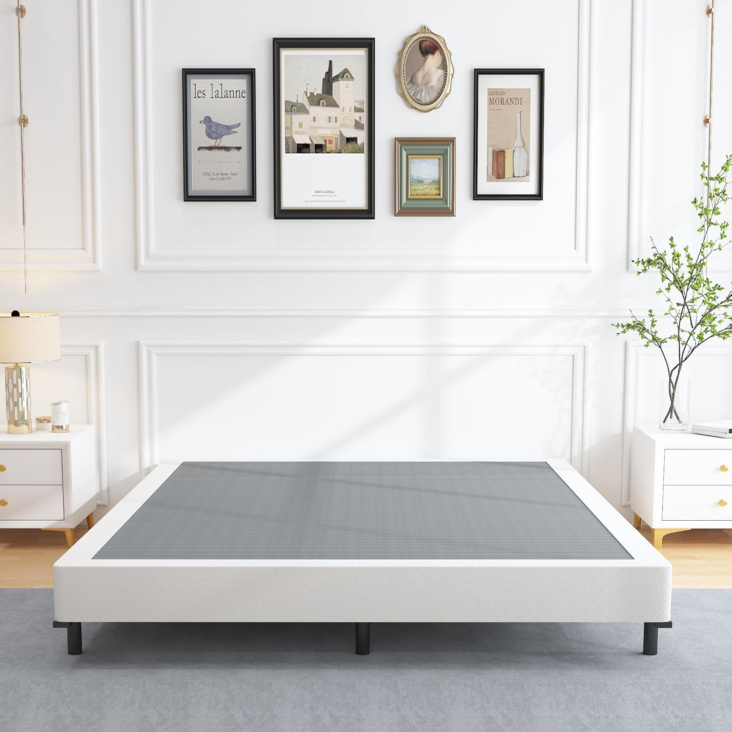 ALDRICH 5 Inch Heavy Duty Metal Box Spring Mattress Foundation 3000lbs Max Weigh...