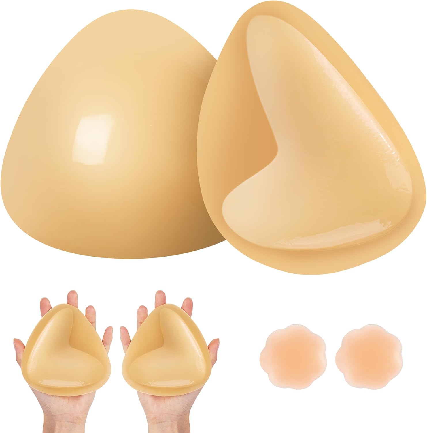 Double Sided Sticky Bra Inserts - Instant Lift Bra Pads Inserts Reusable Breast...