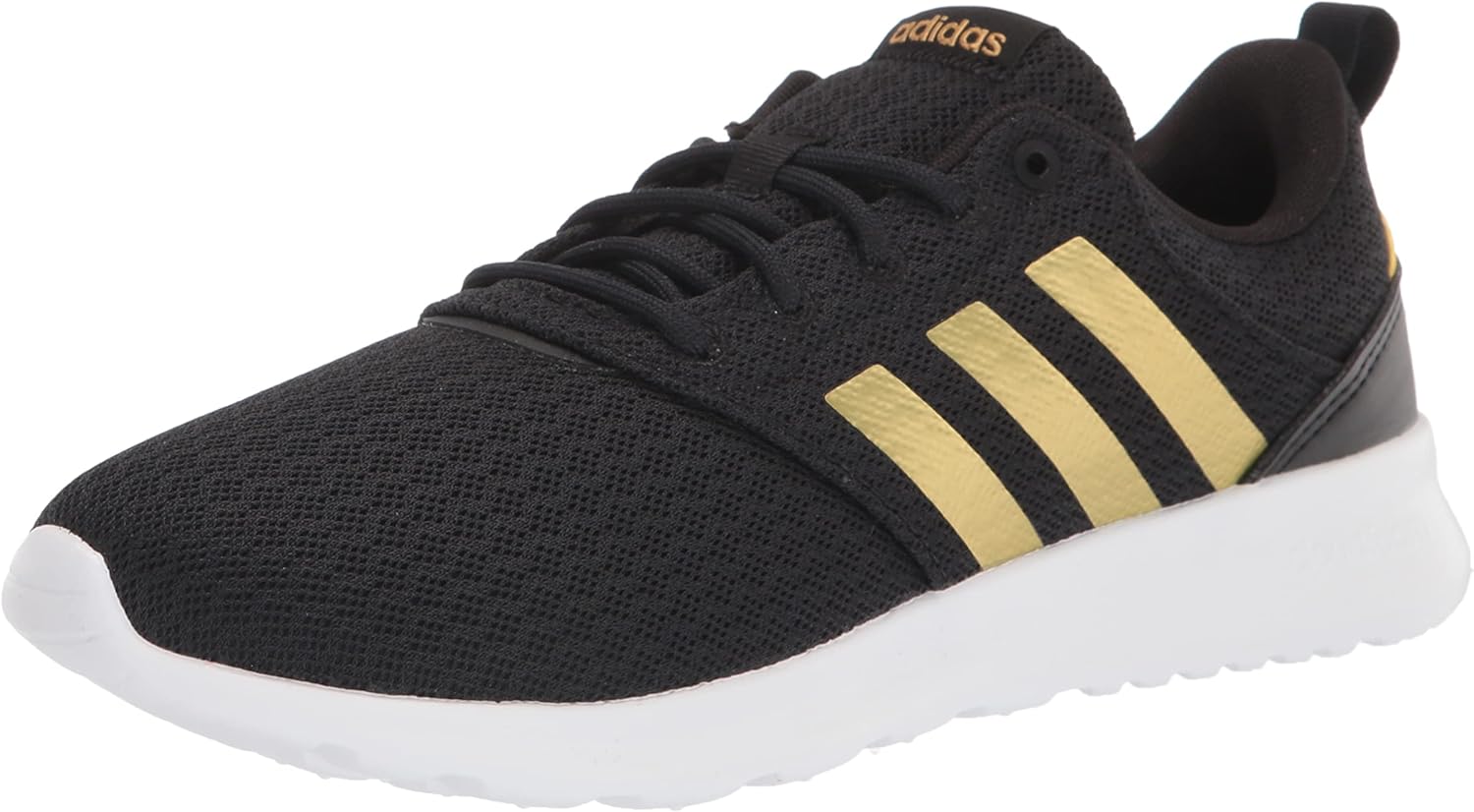 Adidas Women's Advantage Sneaker, Special Sneaker in Core Black/Gold Metallic/Cl...