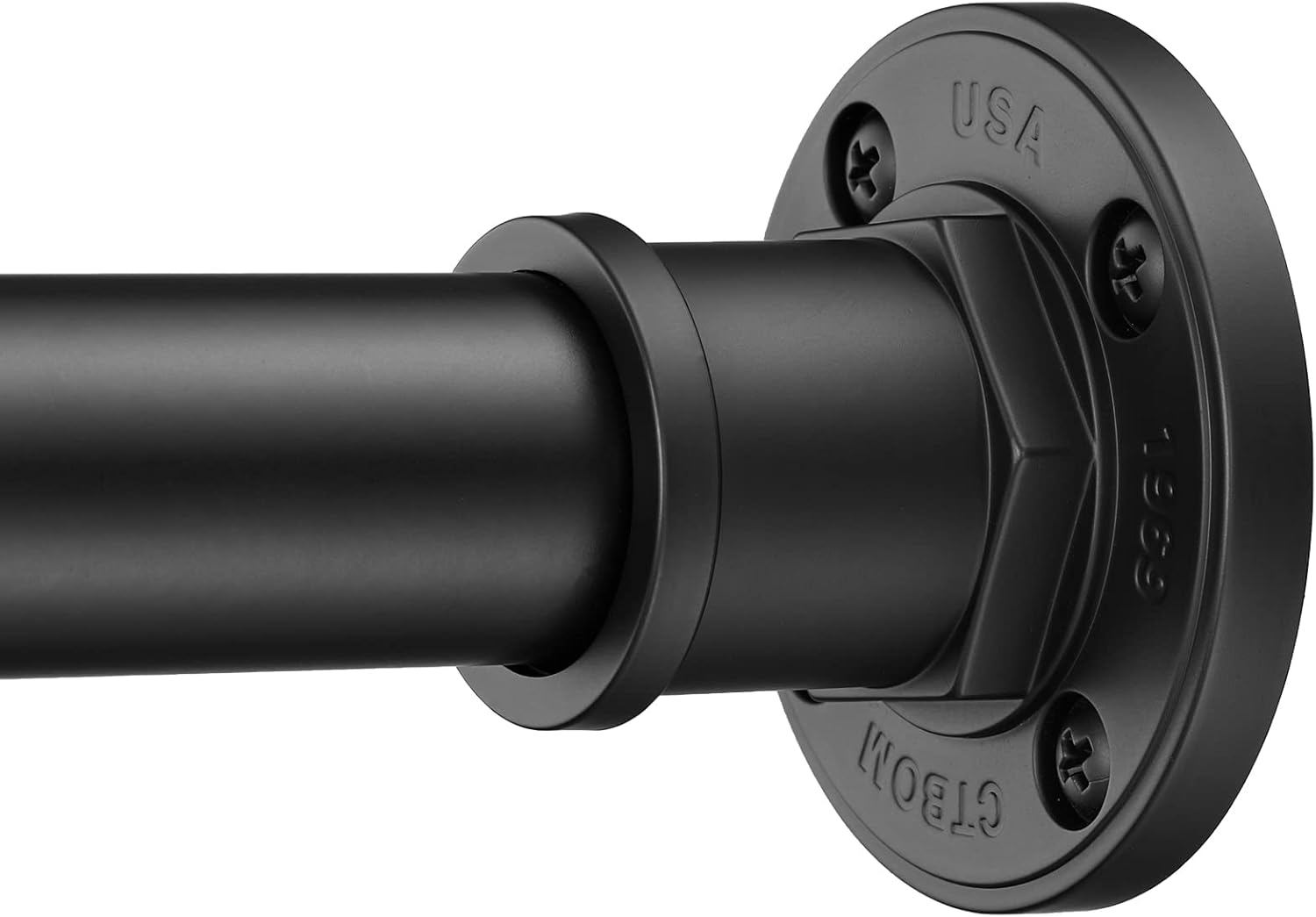 BRIOFOX Industrial Shower Curtain Rod - 2-in-1 Design Tension Curtain Rod - Neve...