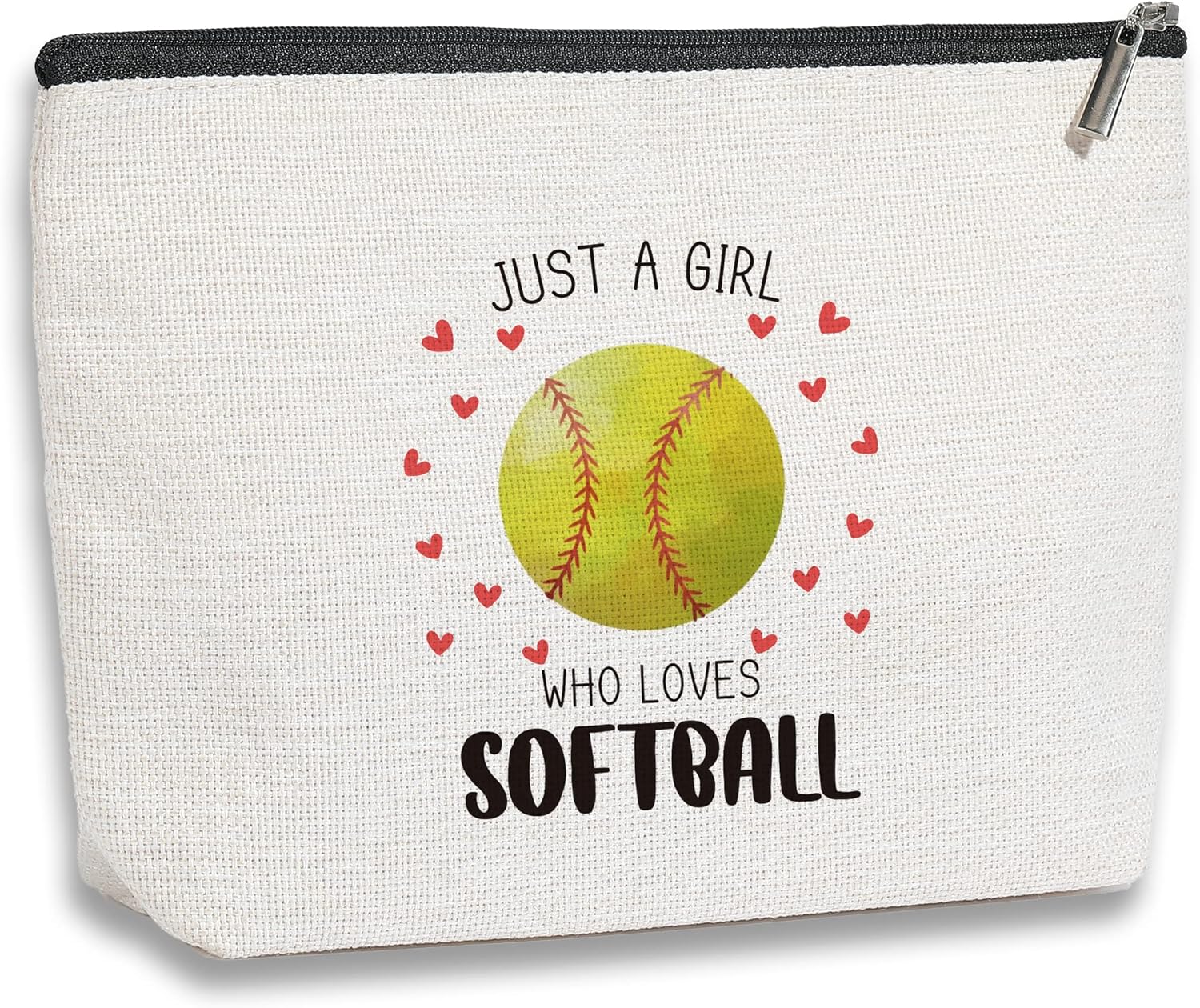 Softball Gifts Makeup Bag Inspirational Gifts for Women Her Softball Lovers Mom...