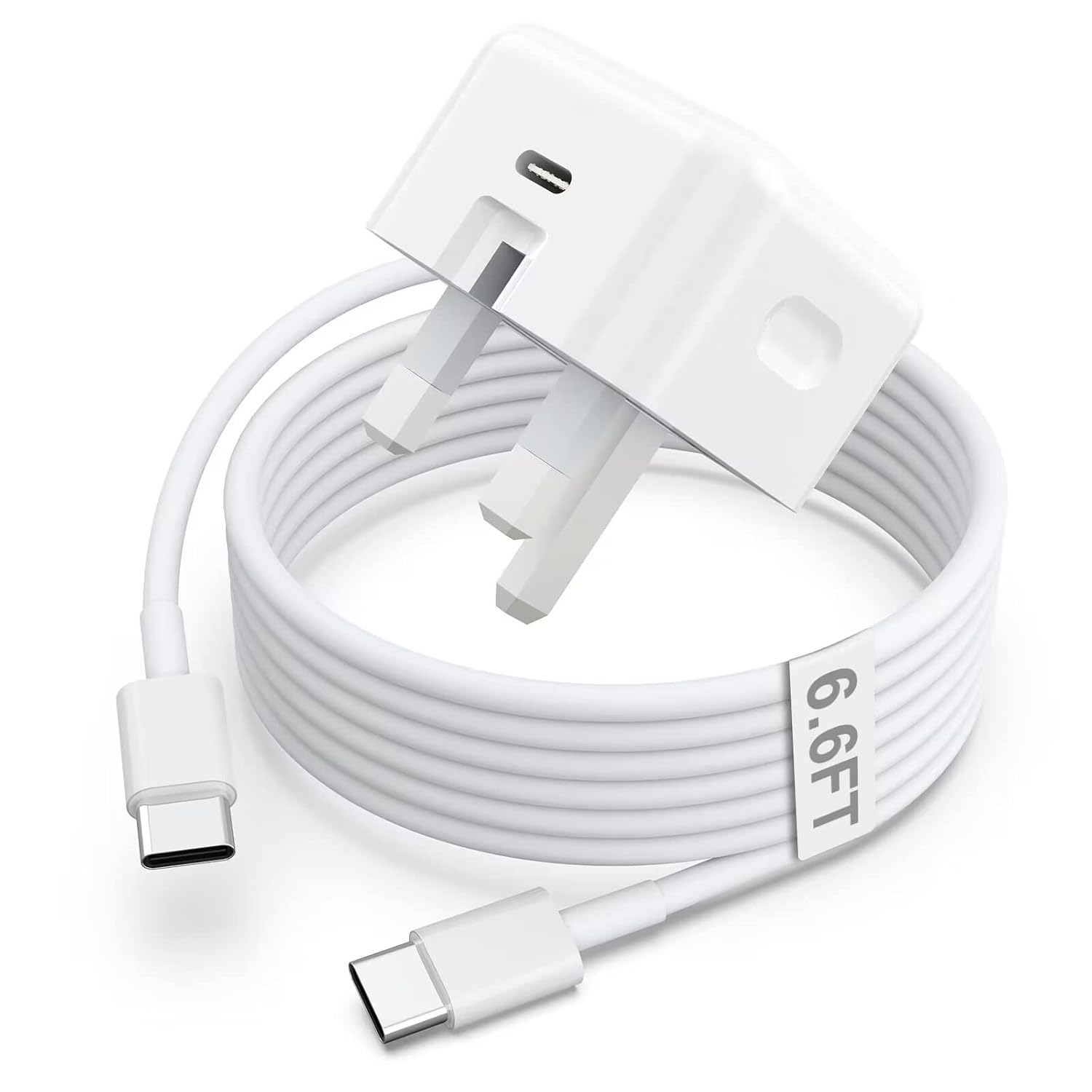 New iPad Charger and Plug, 20W USB C Fast Charger With 2M USB C Cable for iPad P...