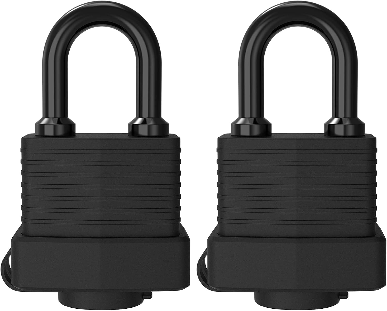 Padlock with Key, [2 Pack] [4 Keys] Diyife Key Padlock Weatherproof Outdoor, Wat...