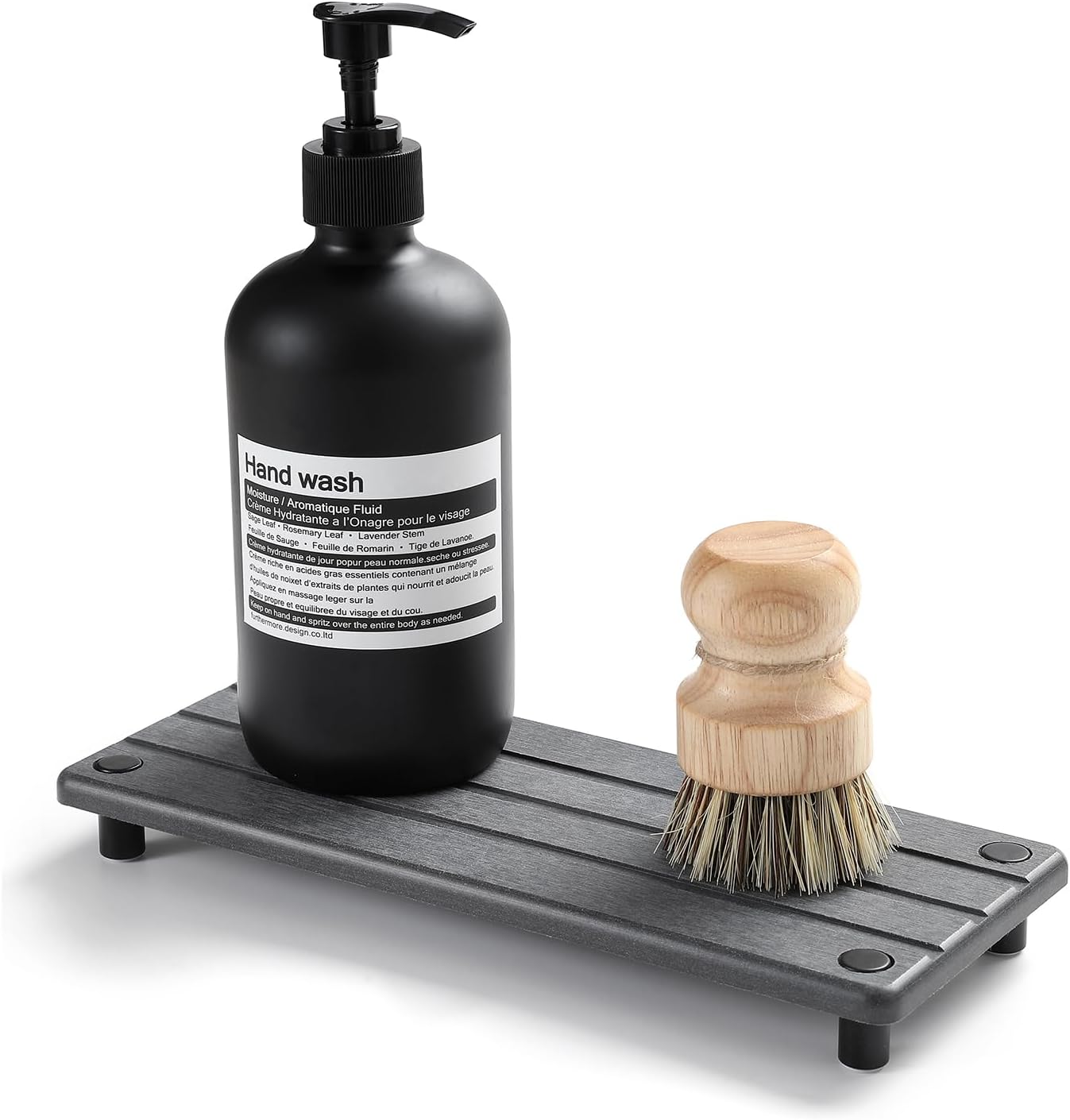 Instant Dry Sink Caddy Kitchen Sink Organizer, Quick Drying Stone Sink Tray Diat...