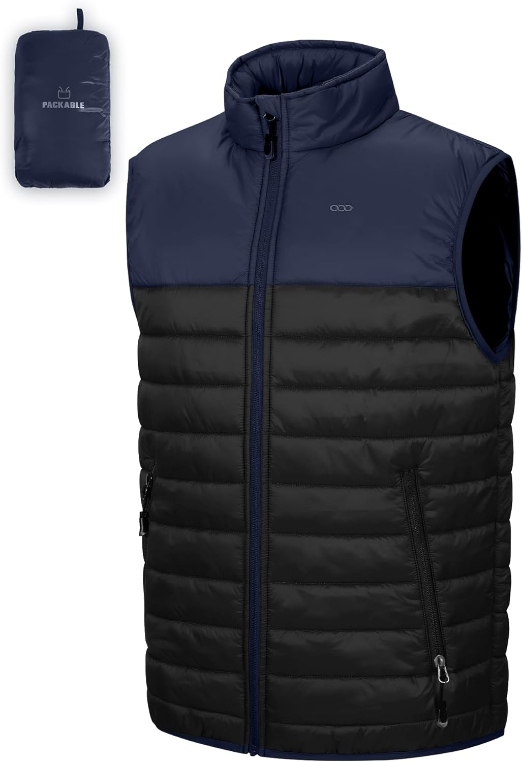 33,000ft Men's Lightweight Gilet, Unique Packable Quilted Puffer Padded Vest Out...