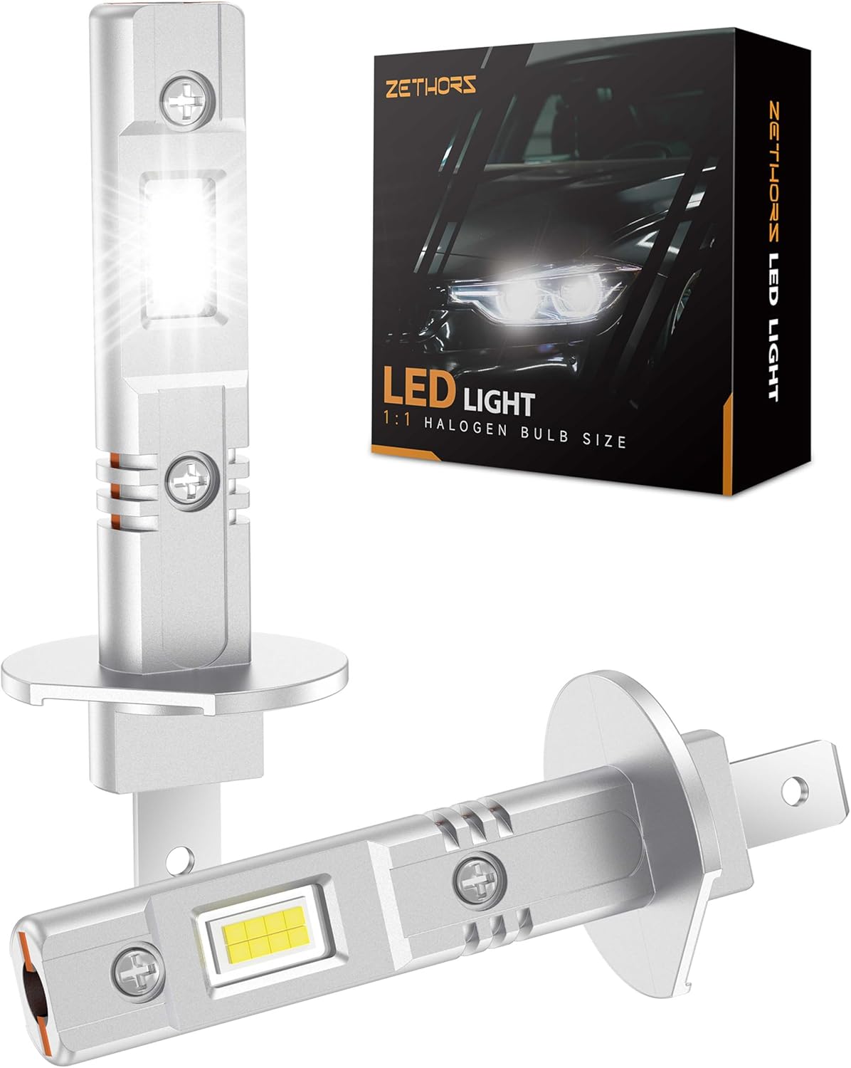 Zethors 2024 Upgraded H1 LED Headlight Bulb, Special Car Conversion Kit with 400...